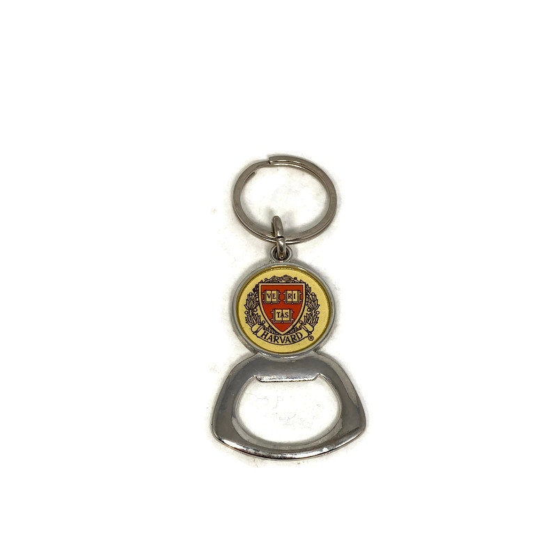 Vintage Harvard University Bottle Opener and Key Ring - Duckwells