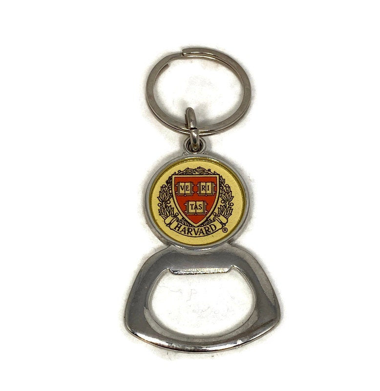Vintage Harvard University Bottle Opener and Key Ring - Duckwells