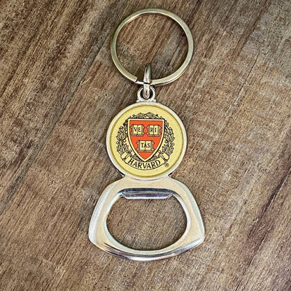 Vintage Harvard University Bottle Opener and Key Ring - Duckwells