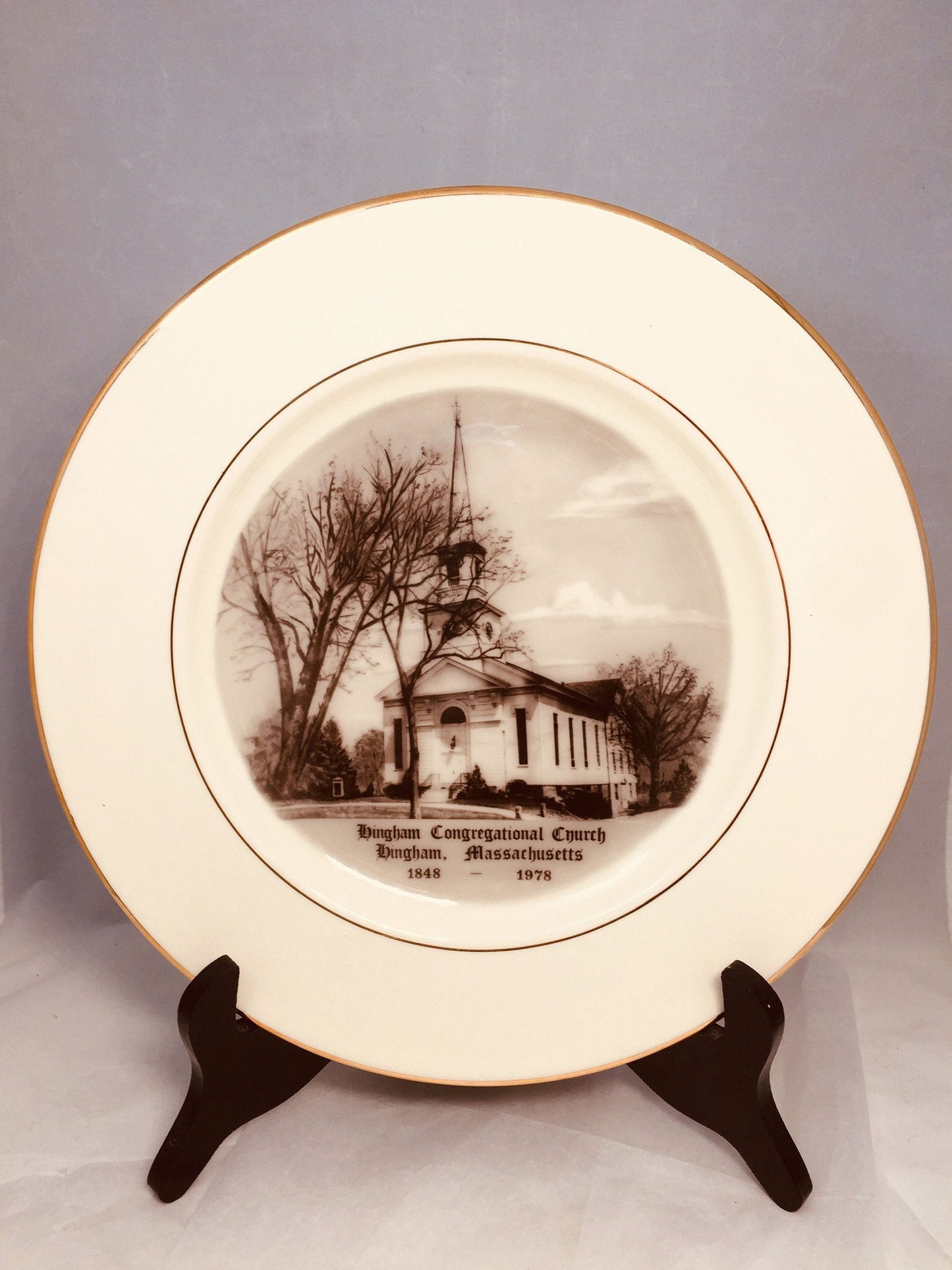 Vintage Hingham Massachusetts Plate - Duckwells