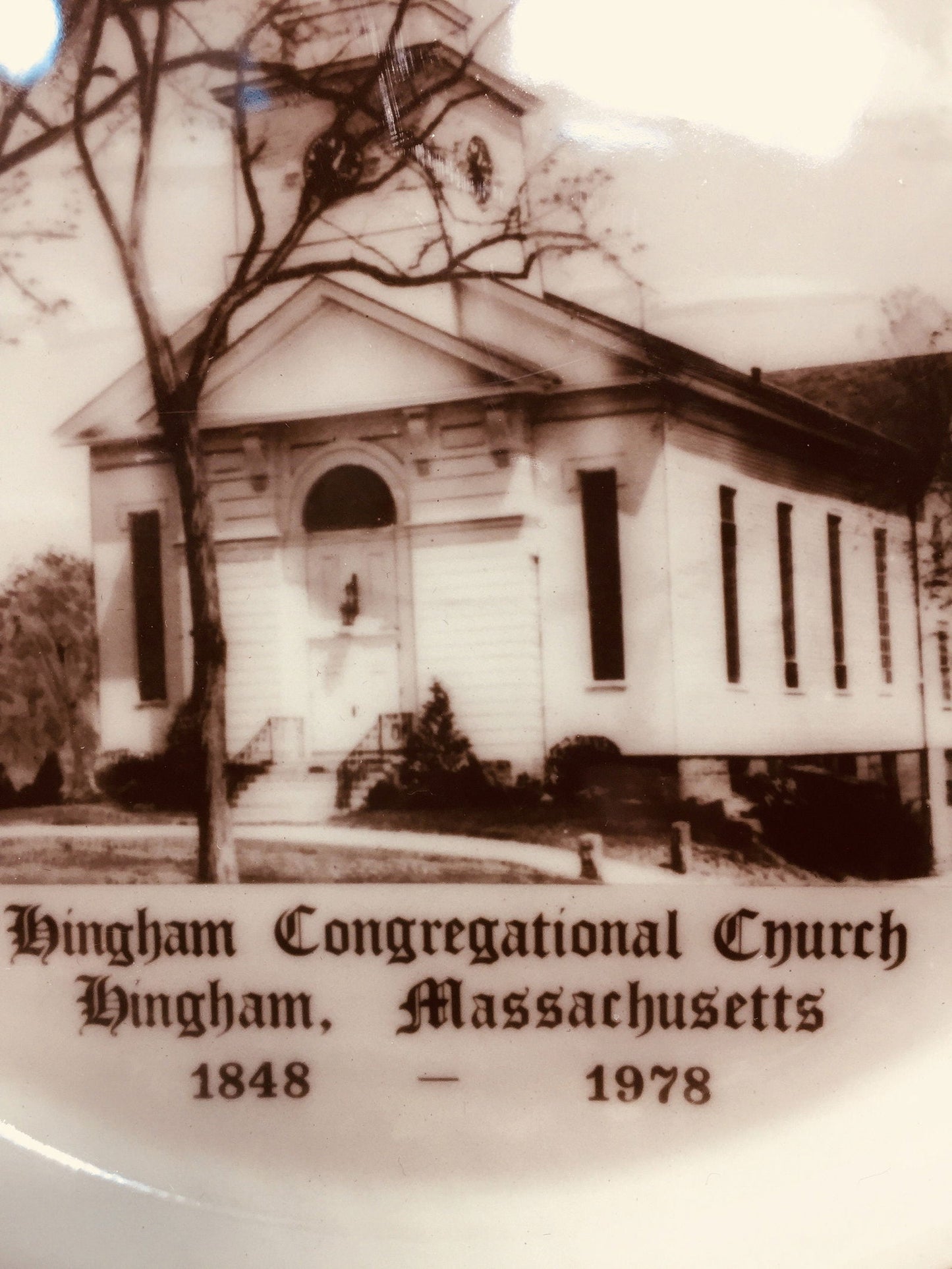 Vintage Hingham Massachusetts Plate - Duckwells