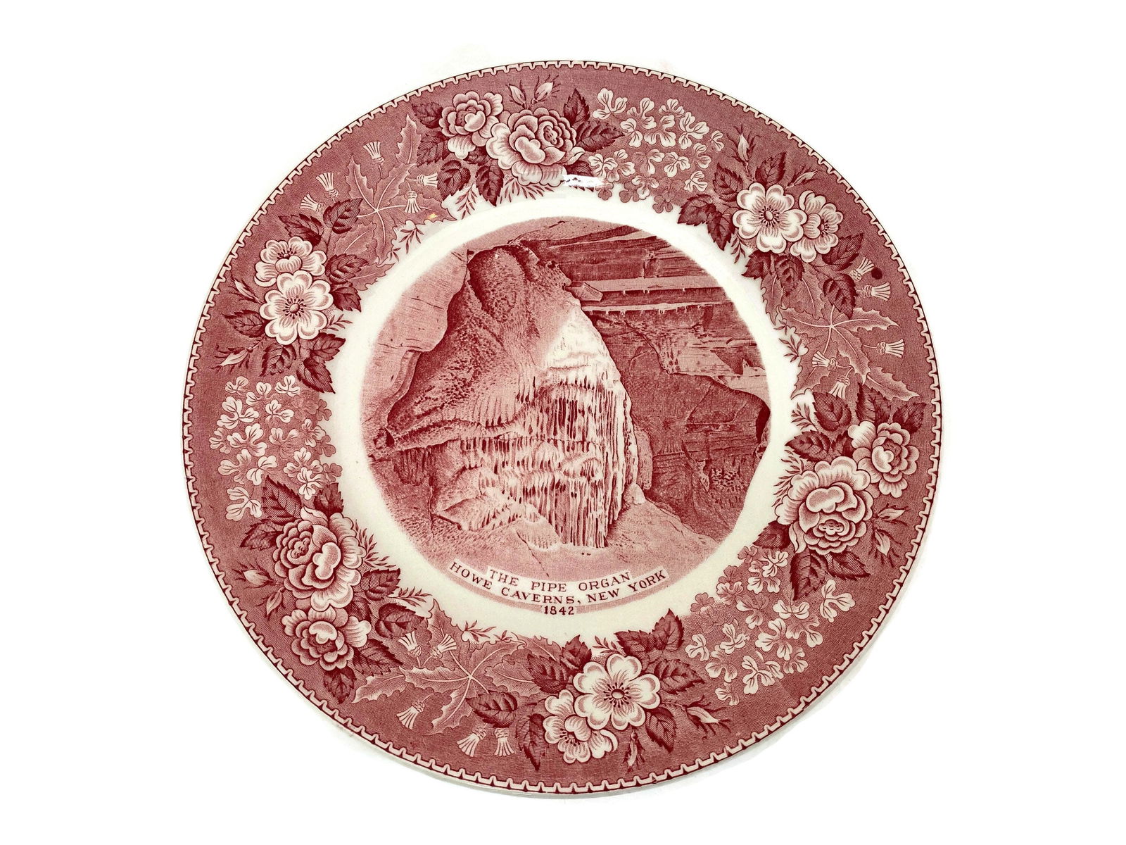 Vintage Howe Caverns New York Souvenir Plate - Duckwells