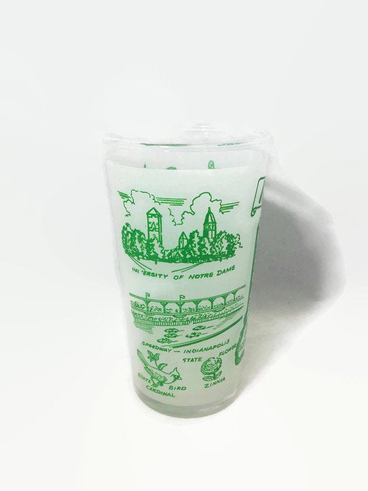 Vintage Indiana Souvenir Glass - Duckwells