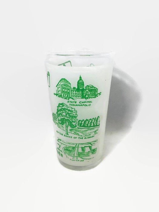 Vintage Indiana Souvenir Glass - Duckwells