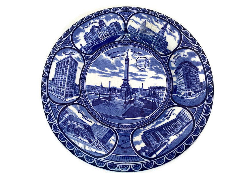Vintage Indianapolis Souvenir Plate - Duckwells