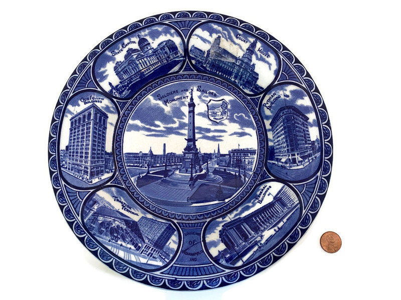 Vintage Indianapolis Souvenir Plate - Duckwells