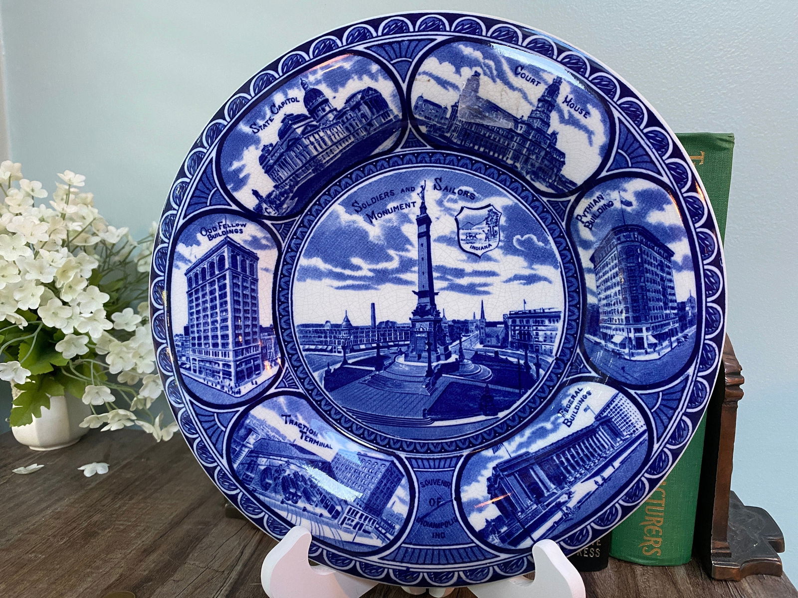 Vintage Indianapolis Souvenir Plate - Duckwells