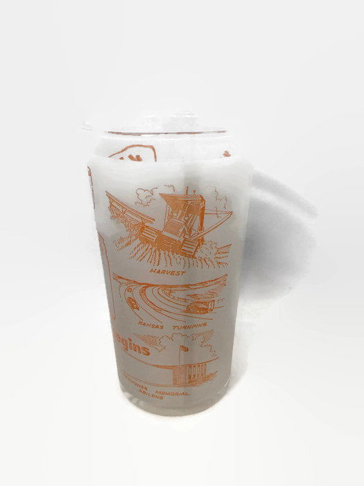 Vintage Kansas Souvenir Glass - Duckwells