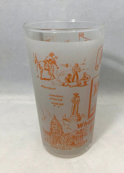 Vintage Kansas Souvenir Glass - Duckwells