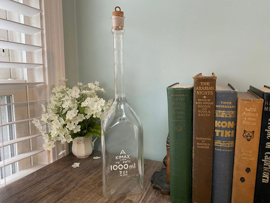 Vintage Lab Glass Flask by Kimax - Duckwells