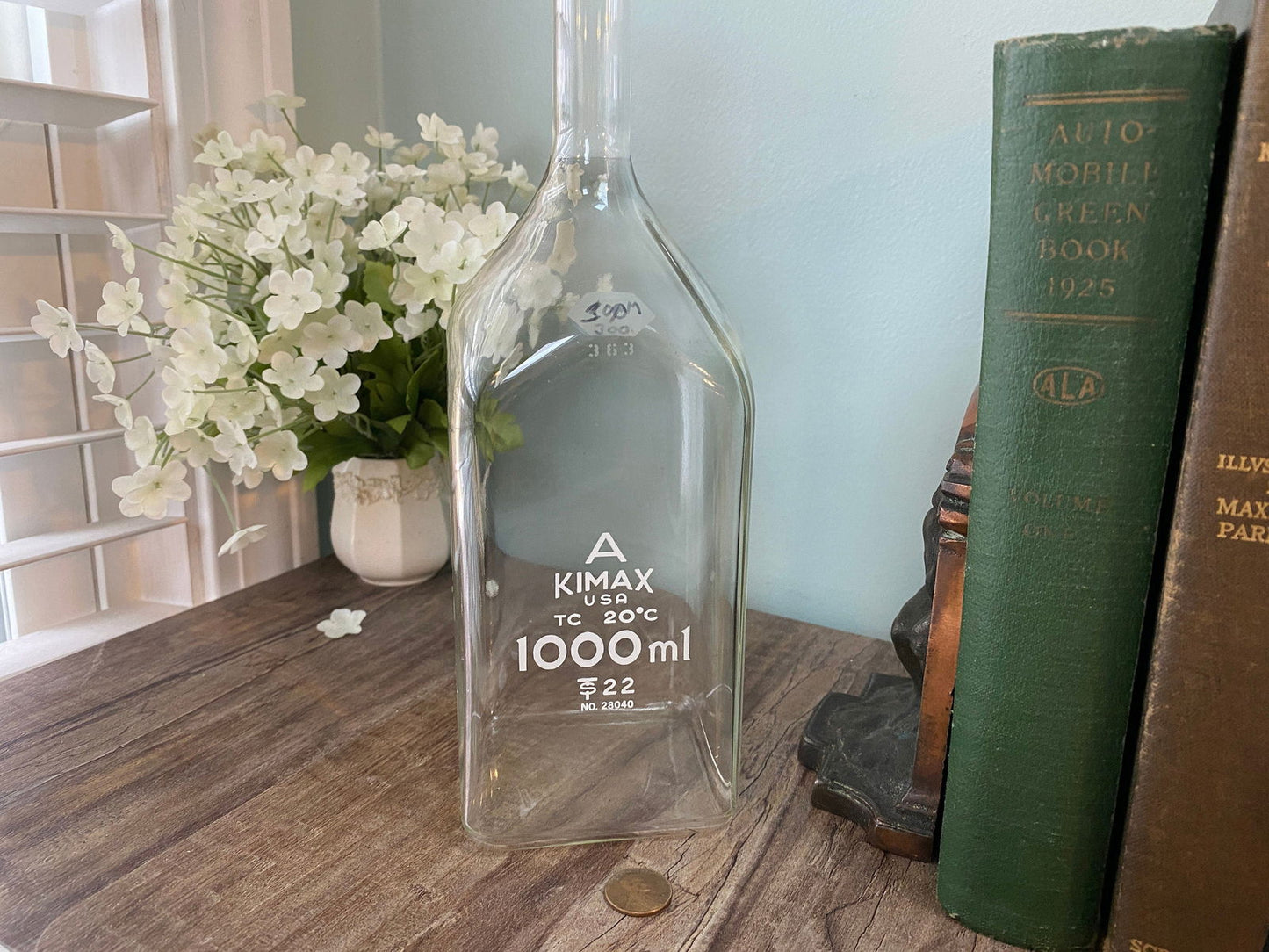 Vintage Lab Glass Flask by Kimax - Duckwells