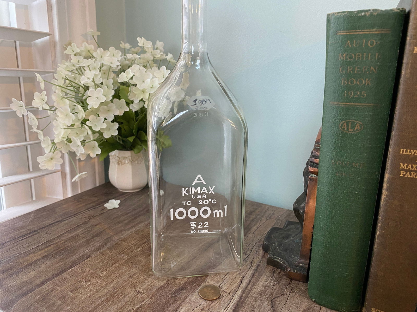 Vintage Lab Glass Flask by Kimax - Duckwells
