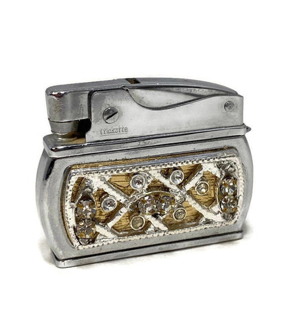 Vintage Ladies Lighter - Rhinestones Wiesner Trickette - Duckwells