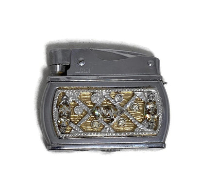 Vintage Ladies Lighter - Rhinestones Wiesner Trickette - Duckwells