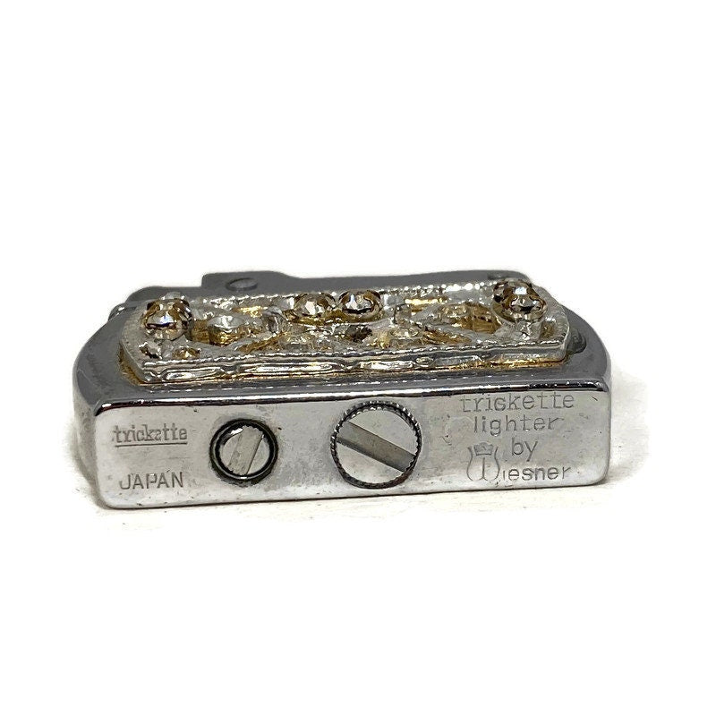 Vintage Ladies Lighter - Rhinestones Wiesner Trickette - Duckwells