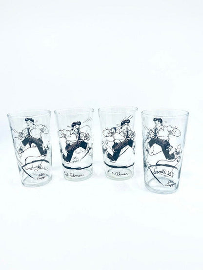 Vintage Lil Abner Glasses - Set of 4 - Duckwells