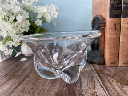Vintage Magnor Norway Art Glass Bowl Scandinavian Design - Duckwells