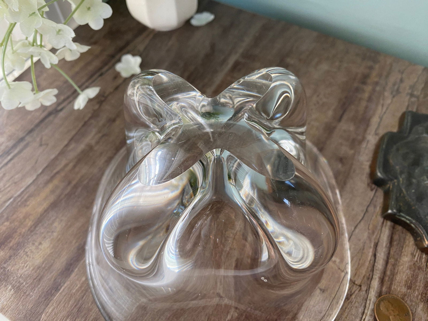 Vintage Magnor Norway Art Glass Bowl Scandinavian Design - Duckwells