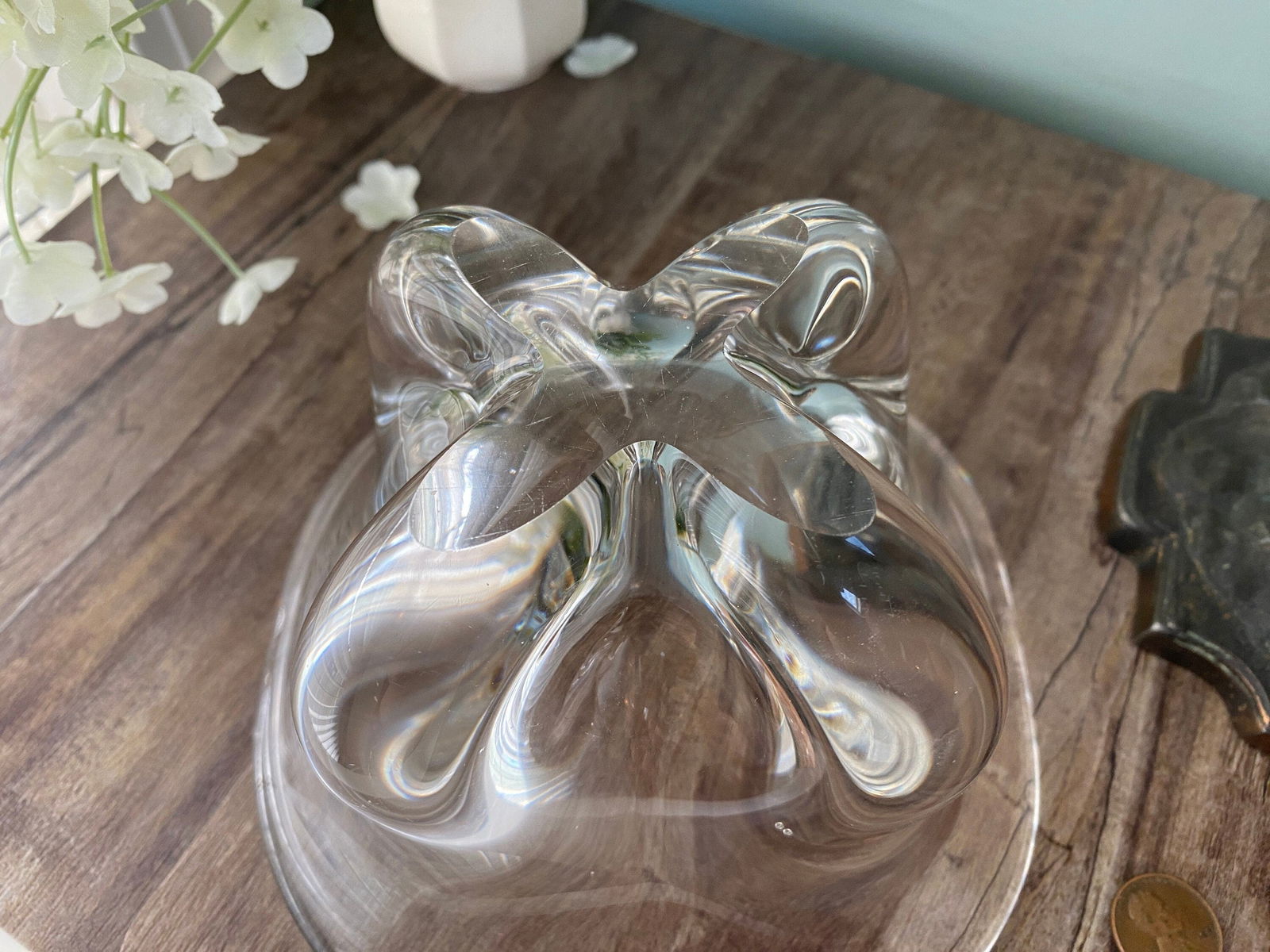 Vintage Magnor Norway Art Glass Bowl Scandinavian Design - Duckwells