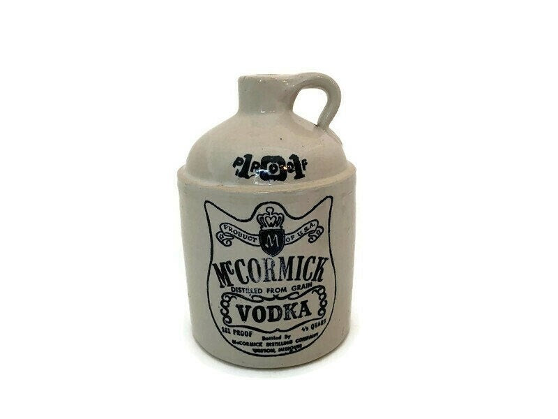 Vintage McCormick Vodka Stoneware Jug - Duckwells