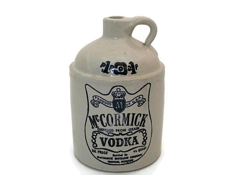 Vintage McCormick Vodka Stoneware Jug - Duckwells