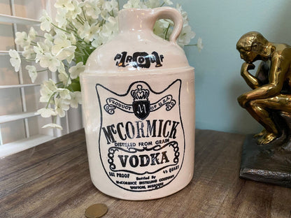 Vintage McCormick Vodka Stoneware Jug - Duckwells