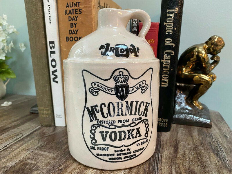 Vintage McCormick Vodka Stoneware Jug - Duckwells