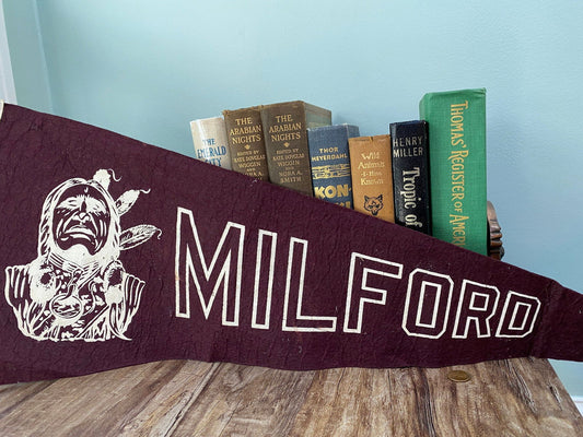 Vintage Milford Connecticut Pennant at Duckwells