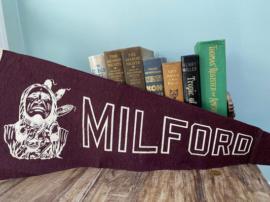 Vintage Milford Connecticut Pennant at Duckwells