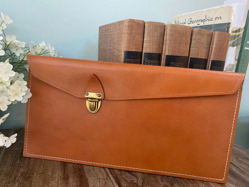 Vintage Morrell Leather Document Case - Duckwells