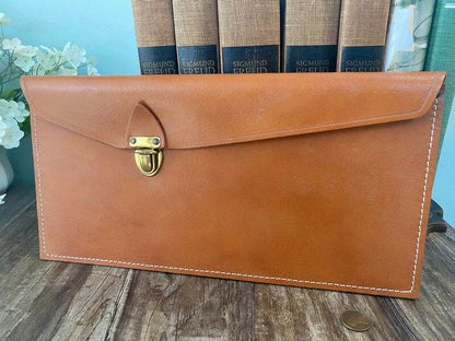 Vintage Morrell Leather Document Case - Duckwells