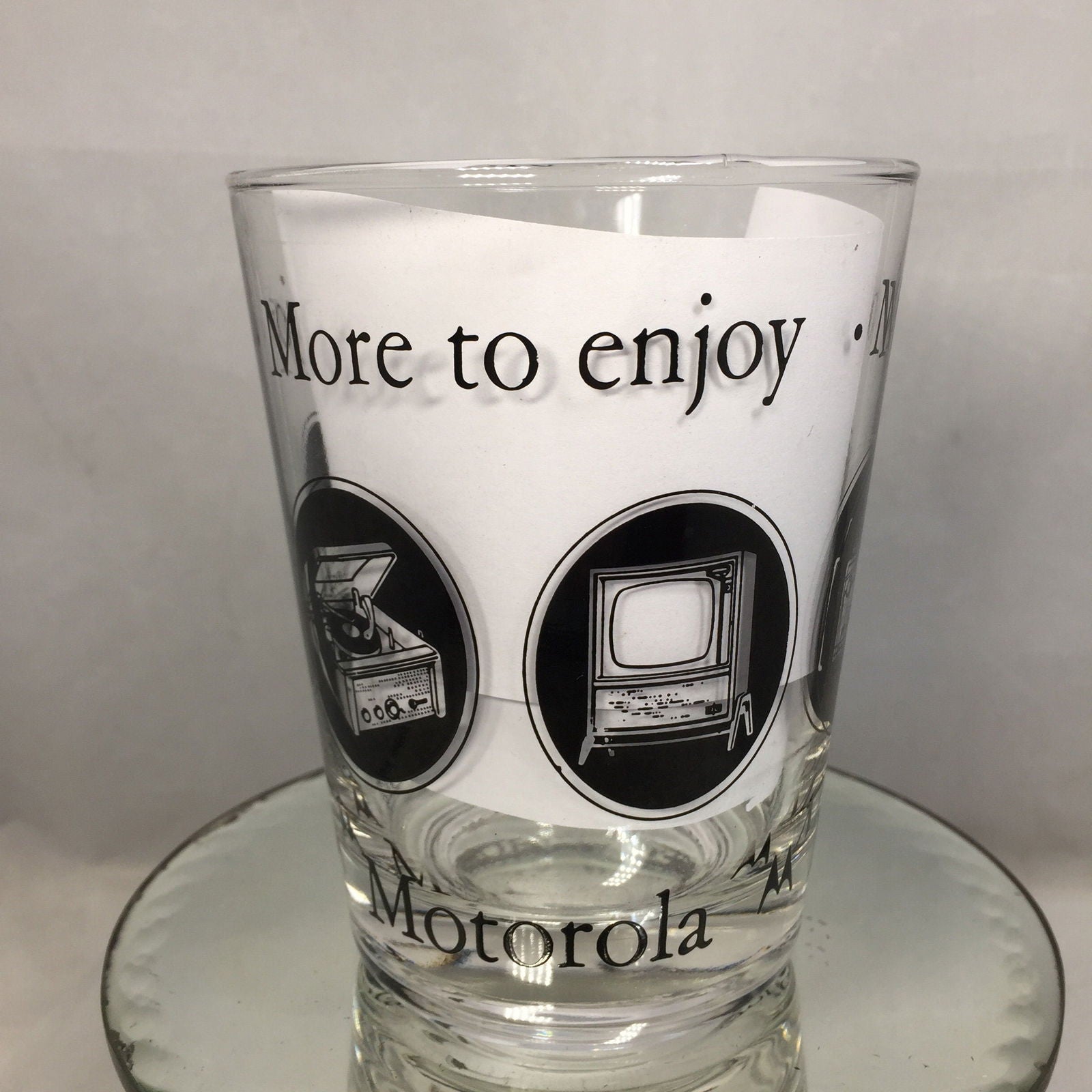 Vintage Motorola Electronics Barware Glass - Duckwells