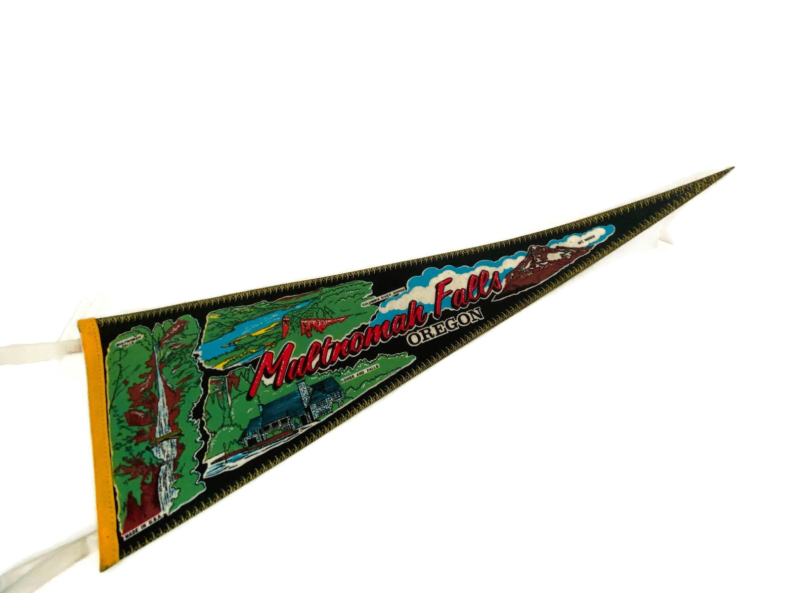 Vintage Multnomah Falls Oregon Pennant - Duckwells
