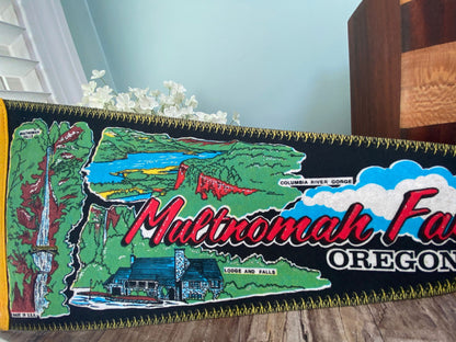 Vintage Multnomah Falls Oregon Pennant - Duckwells