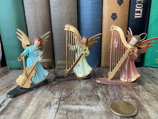 Vintage Musical Angel Ornaments Made in Hong Kong - Duckwells