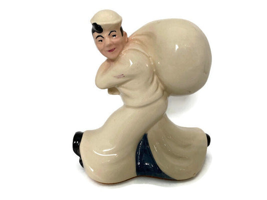 Vintage Navy Man Coin Advertising Bank - Duckwells