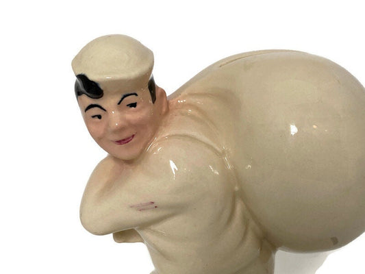 Vintage Navy Man Coin Advertising Bank - Duckwells