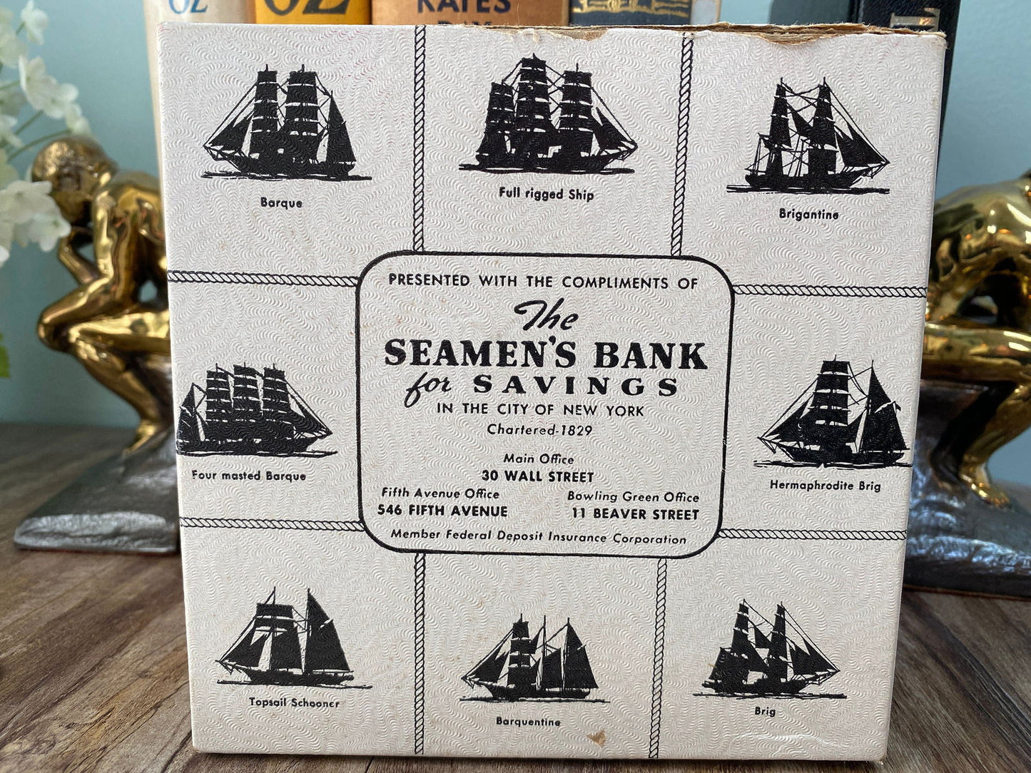Vintage Navy Man Coin Advertising Bank - Duckwells