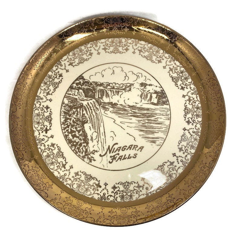 Vintage Niagara Falls Souvenir Plate - Duckwells