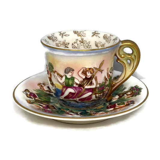 Vintage Occupied Japan Ceramic  SGK Cup and Saucer Set - Duckwells