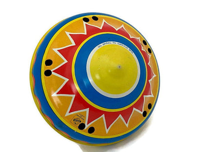 Vintage Ohio Art Tin Litho Spinning Top Toy - Duckwells