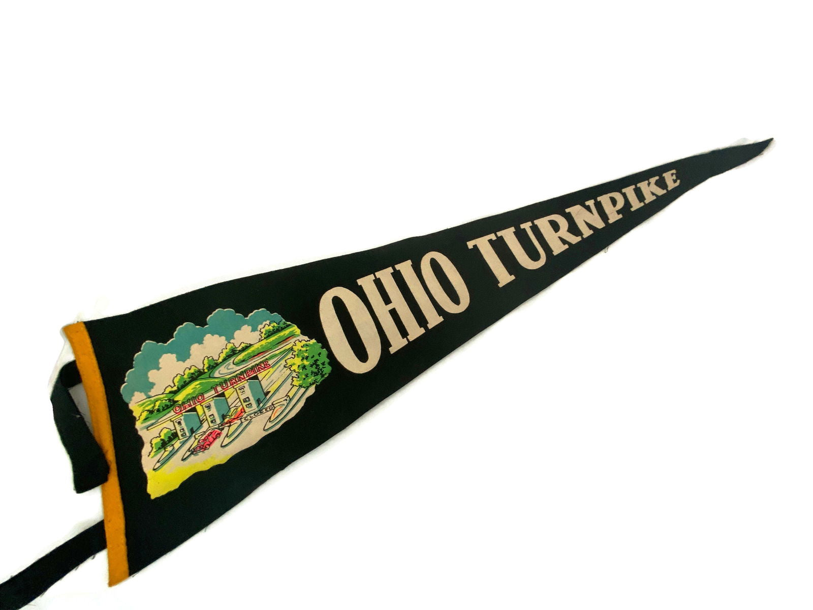 Vintage Ohio Turnpike Pennant - Duckwells