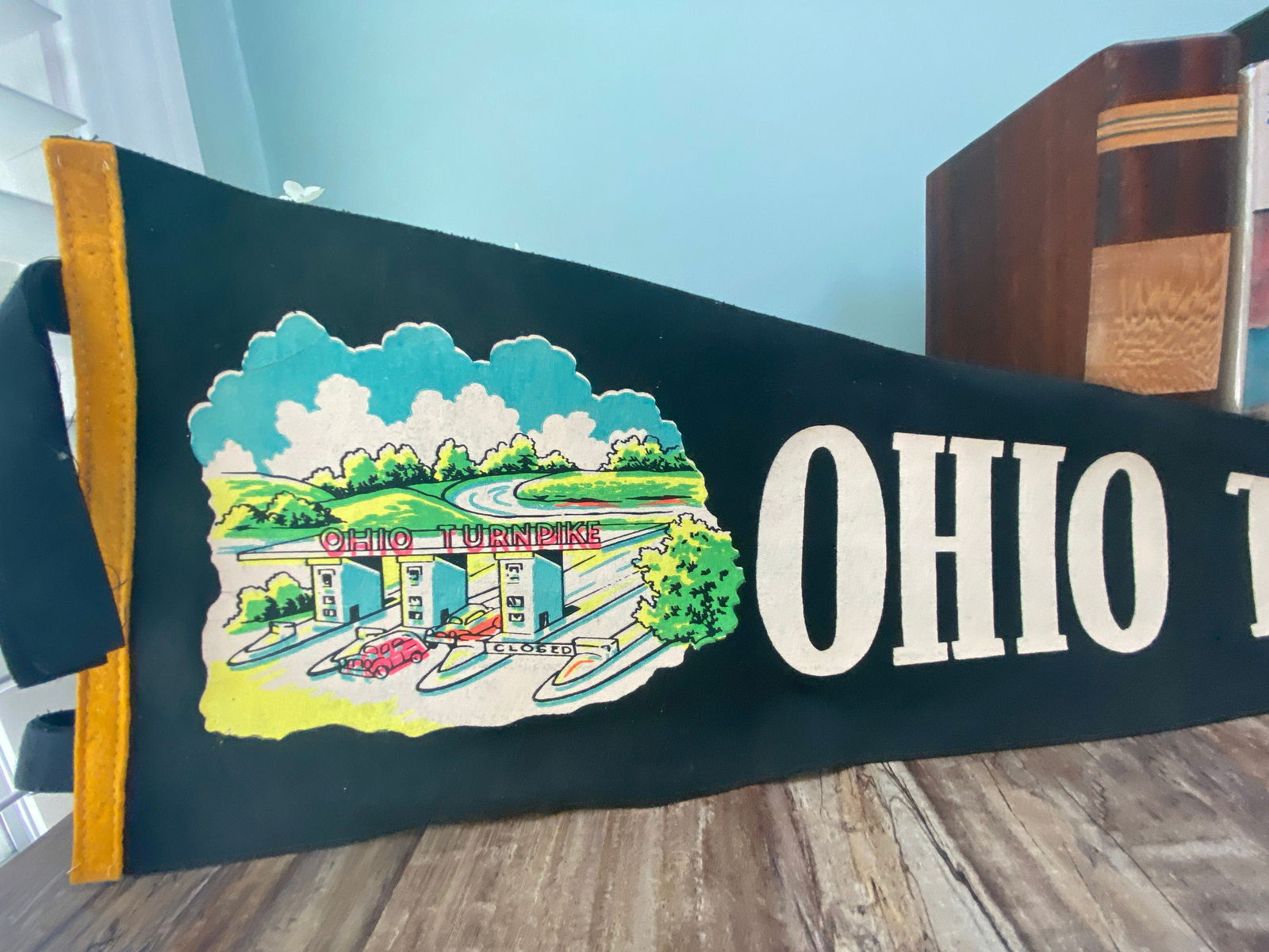 Vintage Ohio Turnpike Pennant - Duckwells