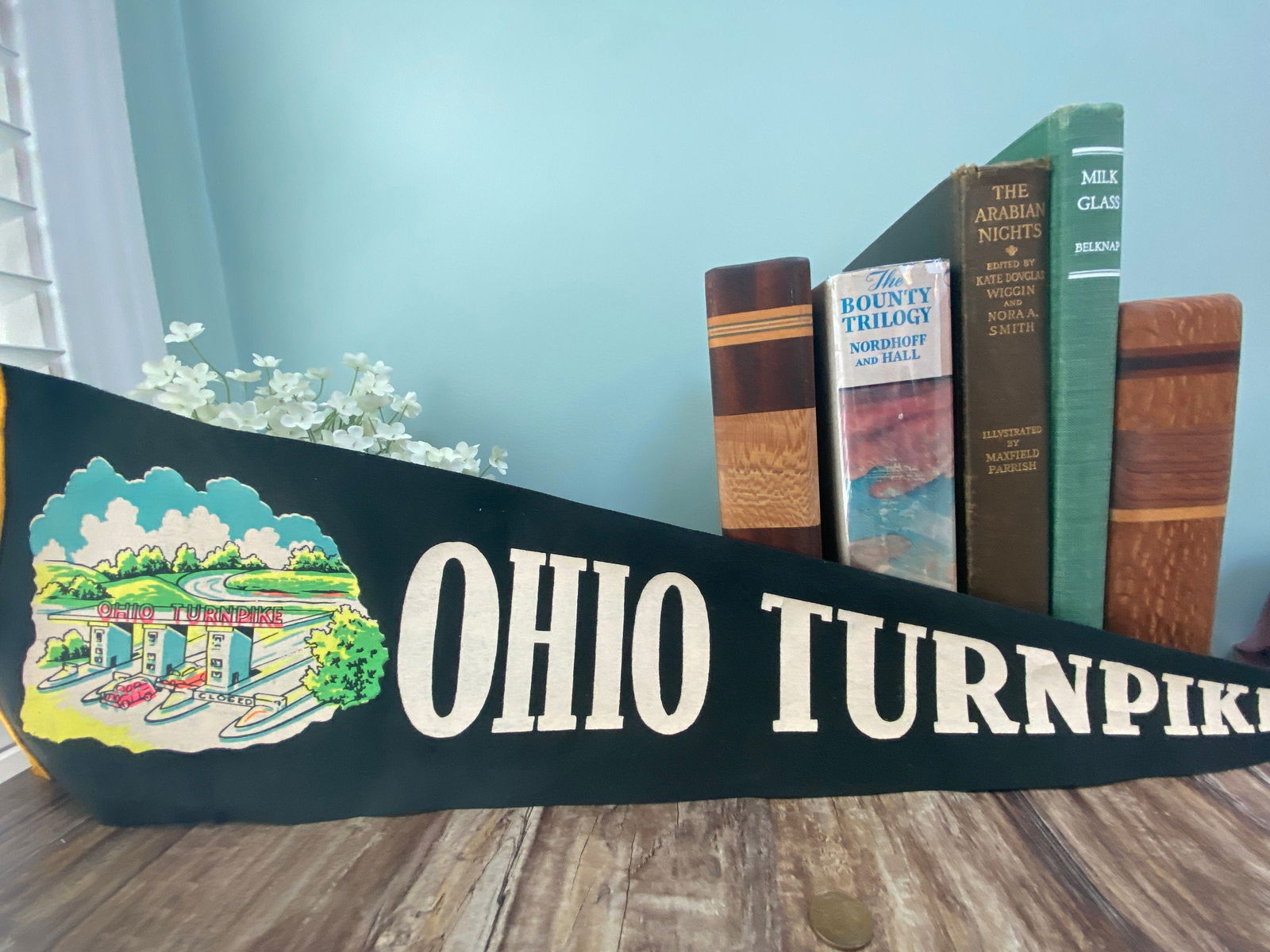 Vintage Ohio Turnpike Pennant - Duckwells