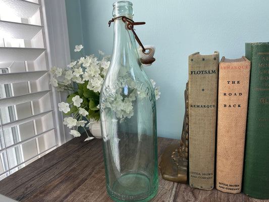 Vintage Quincy Massachusetts General Seltzer Bottle with Ceramic Stopper - Duckwells