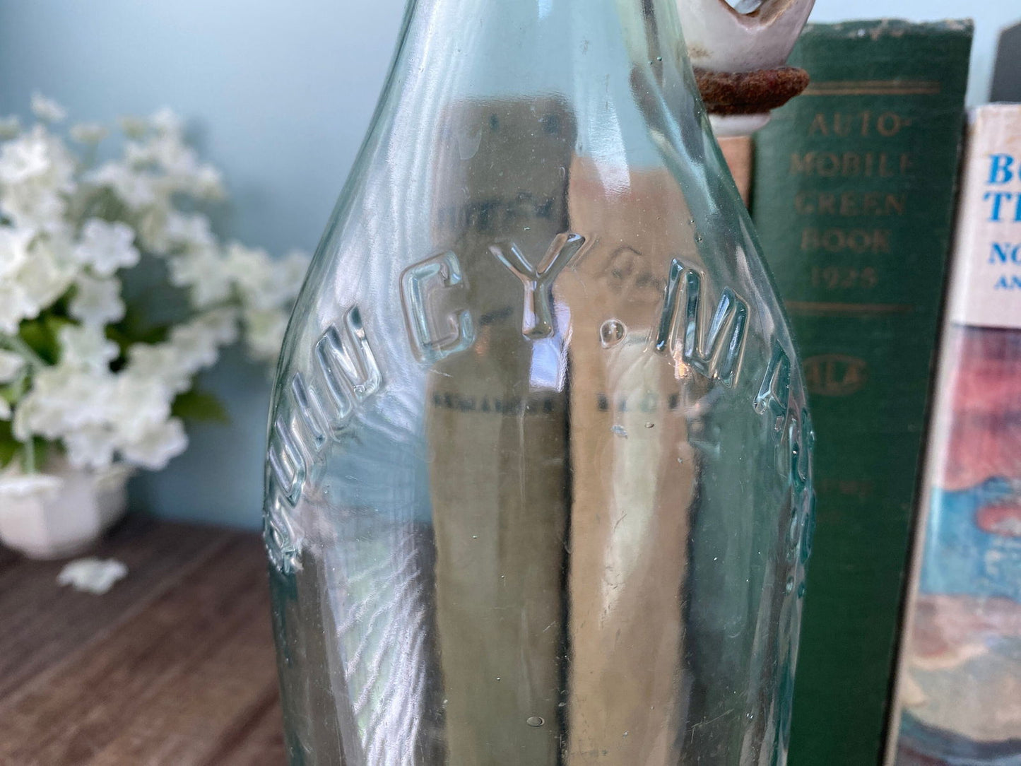 Vintage Quincy Massachusetts General Seltzer Bottle with Ceramic Stopper - Duckwells