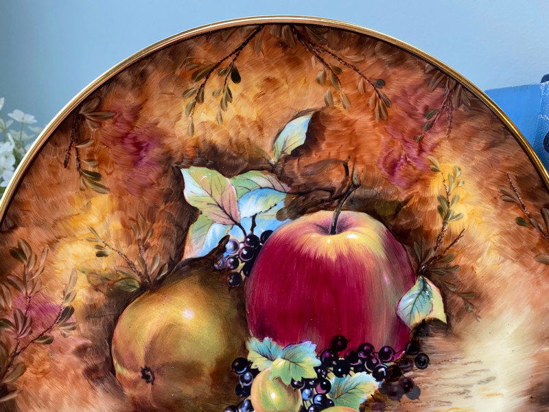 Vintage Raymond Everill Evesham Dinner Plate Hand Painted in England - Duckwells