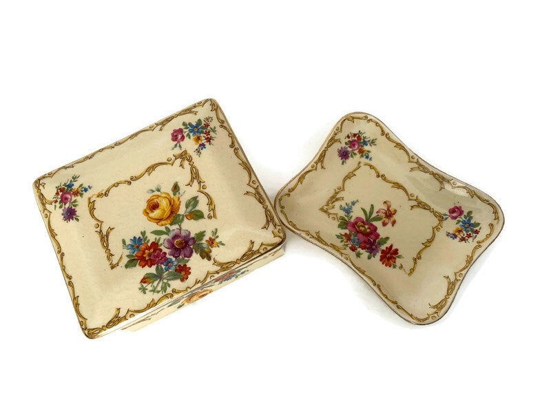 Vintage Royal Winton Grimwades Ceramic Dresser Set - Duckwells