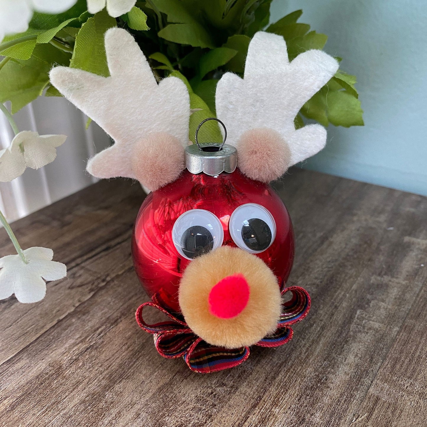 Vintage Rudolph Reindeer Christmas Ornament - Duckwells