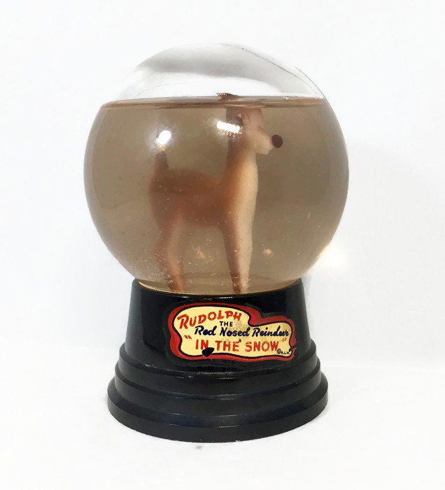 Vintage Rudolph Snow Globe - Duckwells